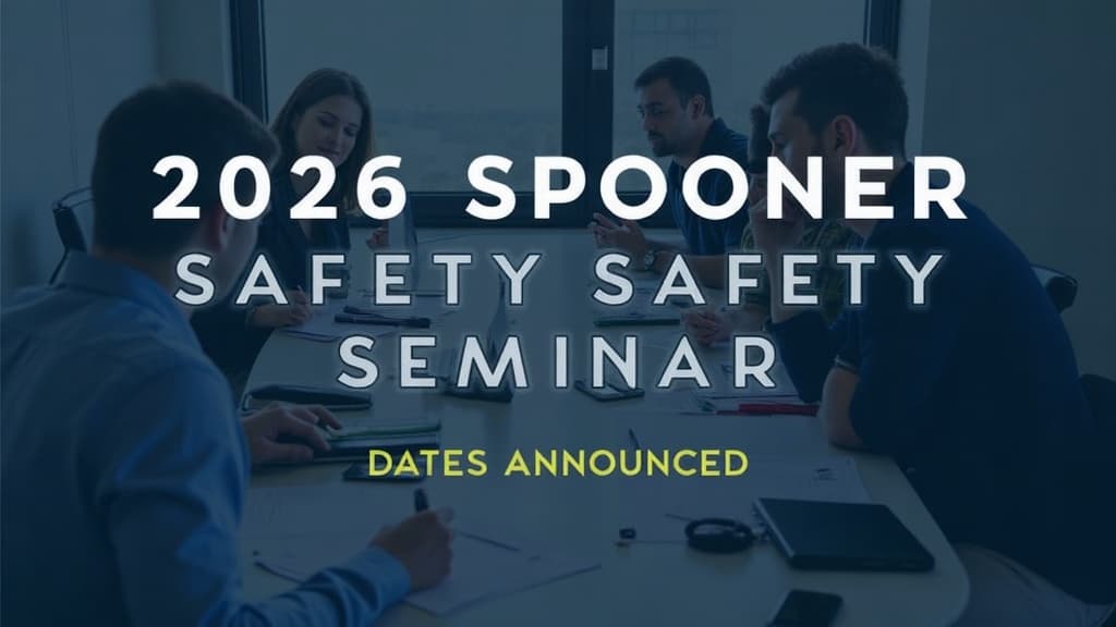 2026 Spooner Safety Seminar Dates Announced